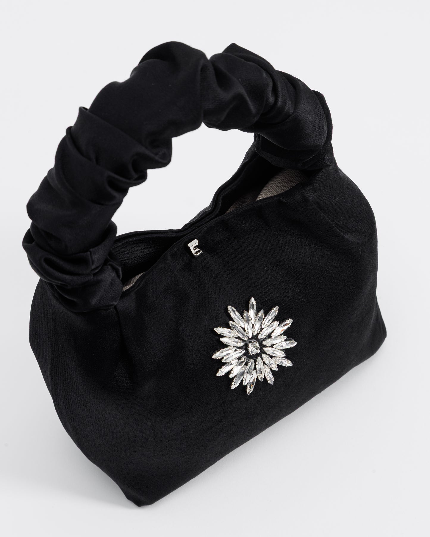 Personalized Satin Evening Bag: Handmade Monogram Clutch, Dinner Bag