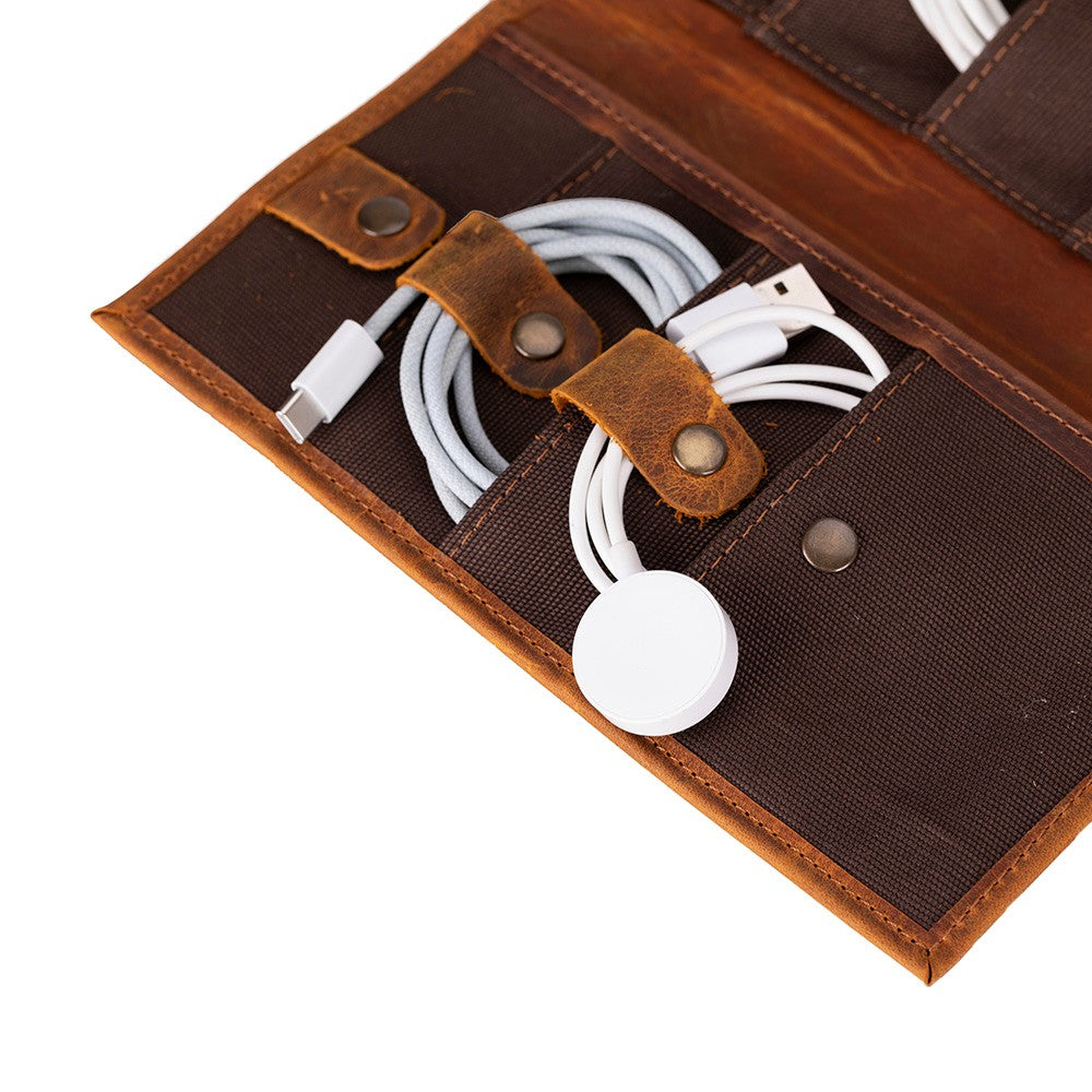 Pura Leather Cable Organizer