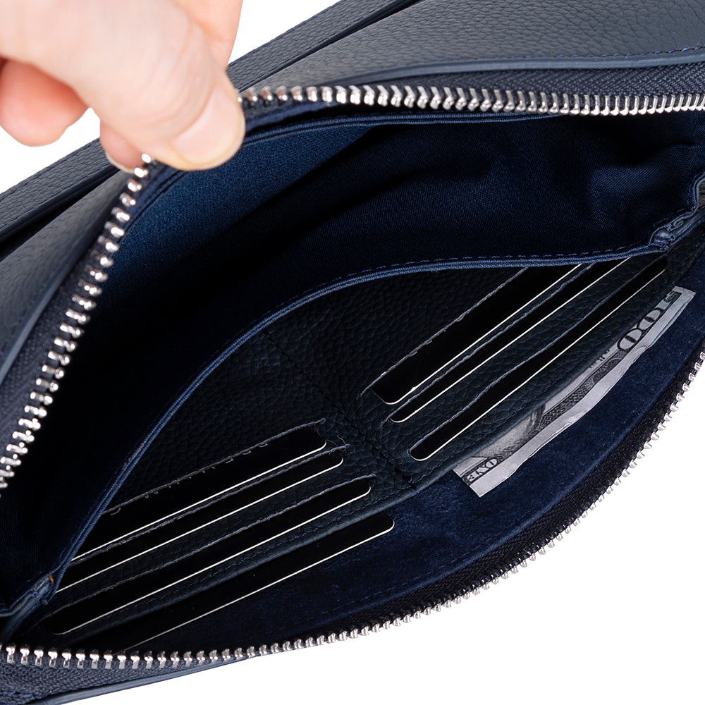 Lupus Leather Clutch Bag