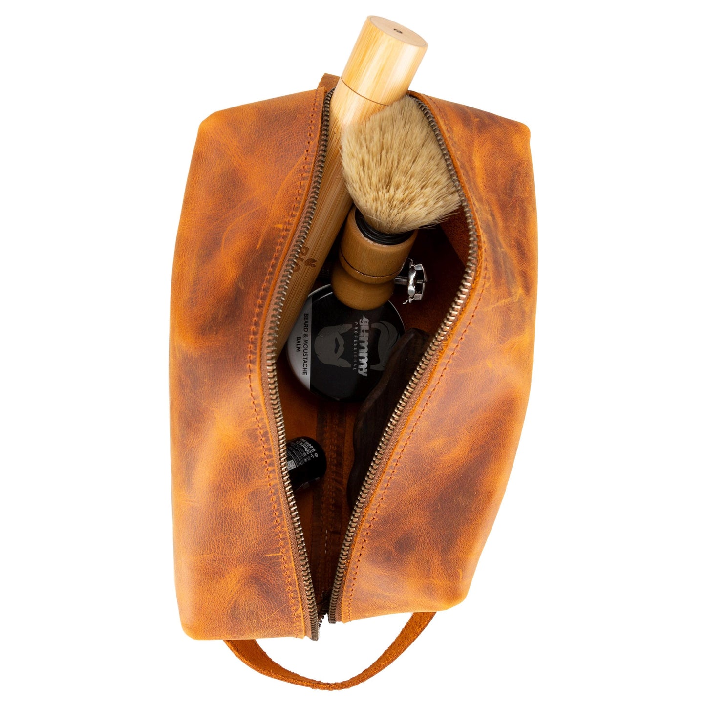 Personalized Groomsman Leather Dopp Kit: Custom Shave Kit, Leather Dopp Kit, Handmade Toiletry Bag, Leather Make Up Bag, Wedding Gift