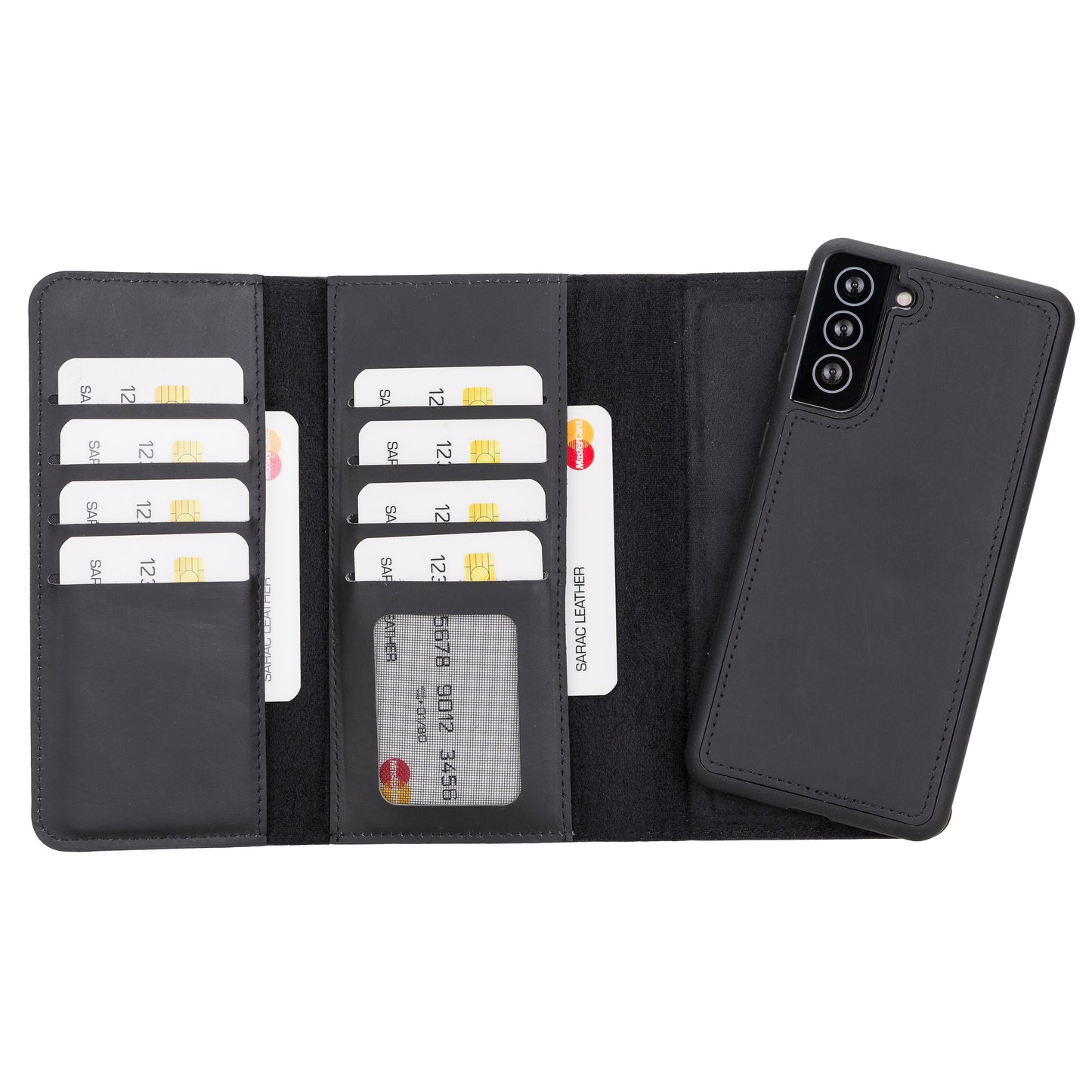 Santa Samsung Galaxy S21 Plus Leather Detachable Wallet Case