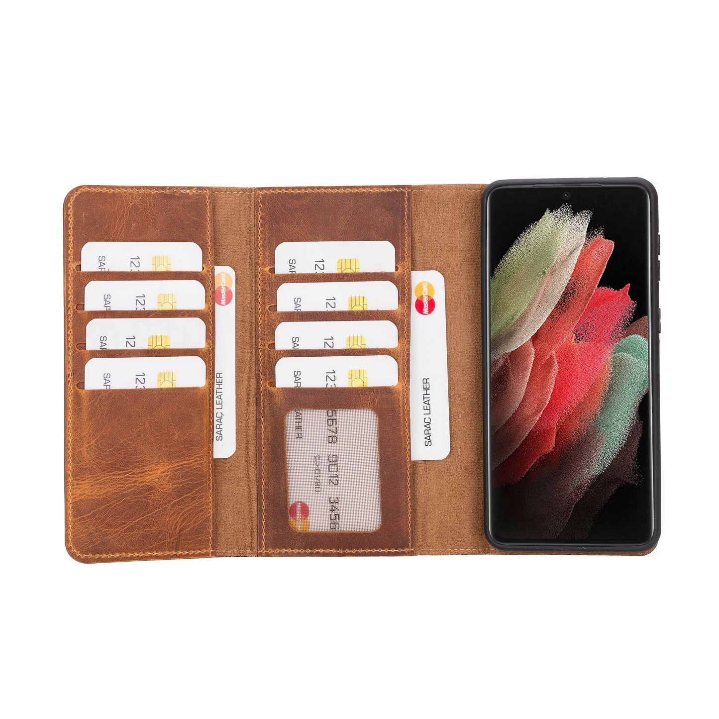 Santa Samsung Galaxy S21 Plus Leather Detachable Wallet Case