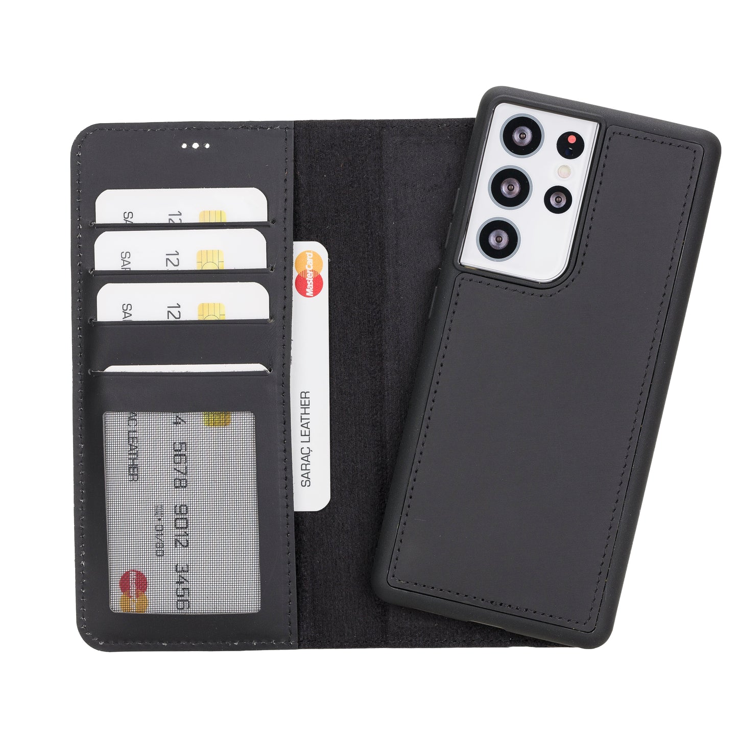 Liluri Samsung Galaxy S21 Ultra Detachable Leather Wallet Case