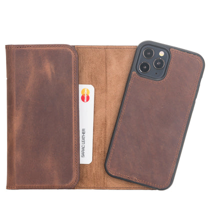 Santa iPhone 12 Pro Leather Detachable Wallet Case