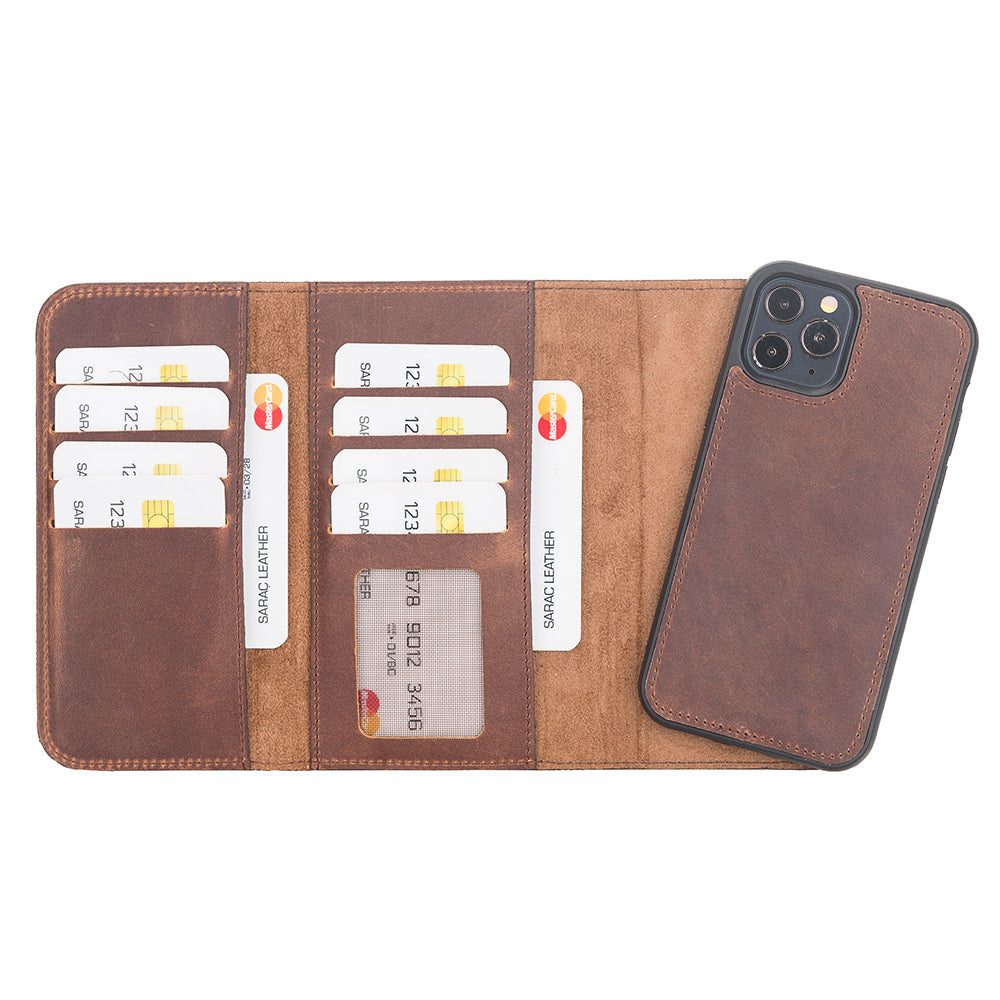 Santa iPhone 12 Pro Leather Detachable Wallet Case