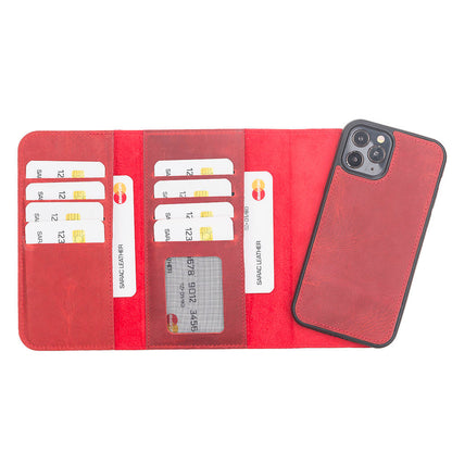 Santa iPhone 12 Pro Max Leather Detachable Wallet Case
