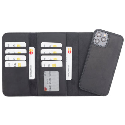 Santa iPhone 12 Pro Leather Detachable Wallet Case