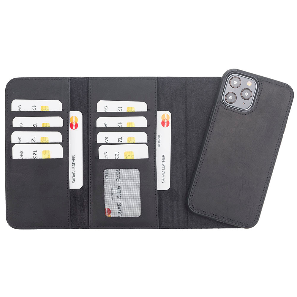 Santa iPhone 12 Pro Max Leather Detachable Wallet Case