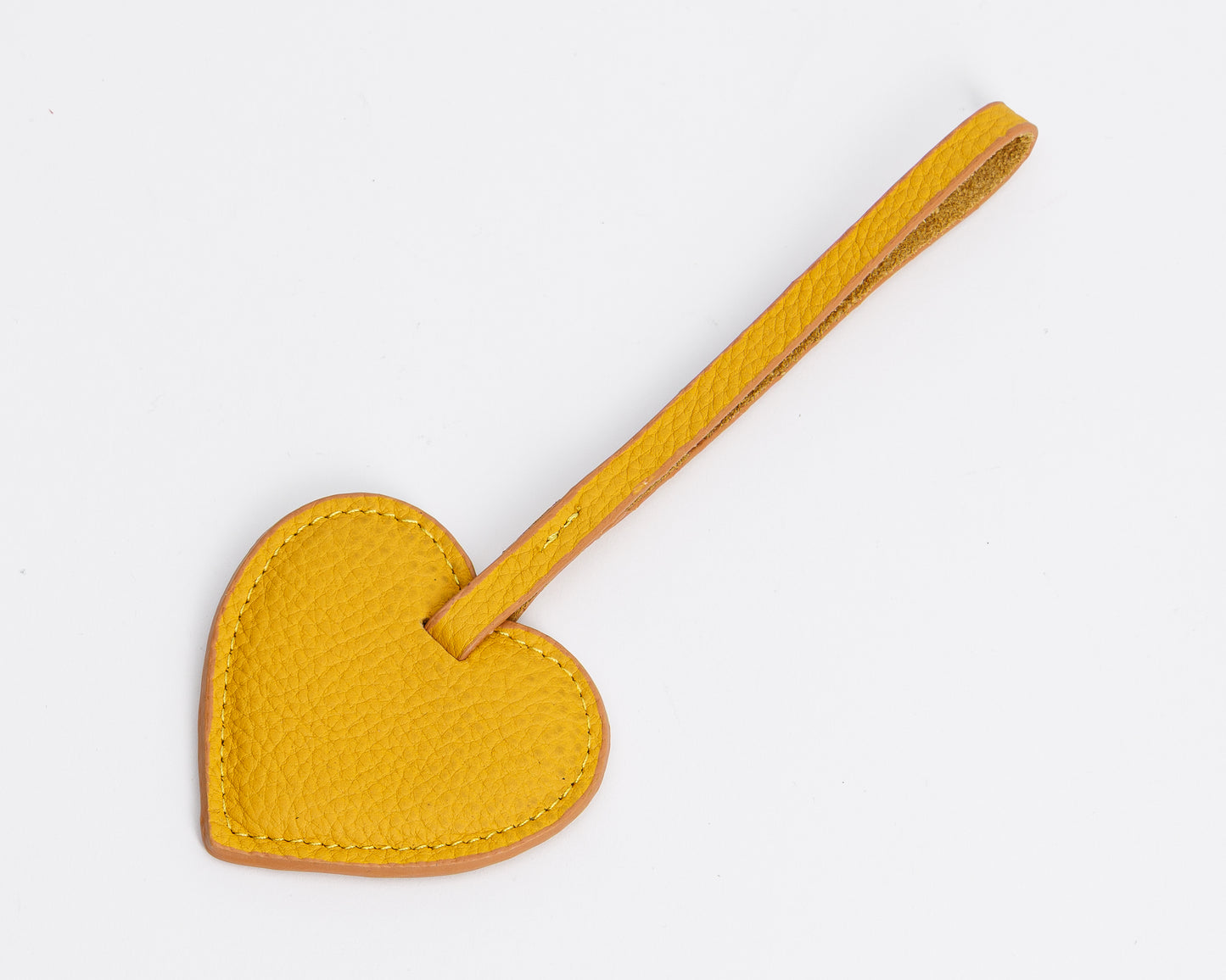 Personalized Leather Heart Bag Charm: Custom Initial Bag Accessories, Handmade Genuine Leather Bag Charms