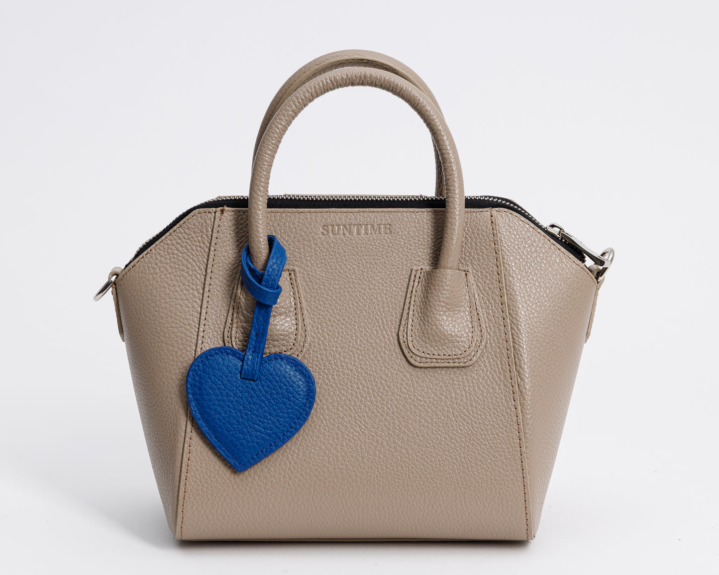 Personalized Leather Heart Bag Charm: Custom Initial Bag Accessories, Handmade Genuine Leather Bag Charms