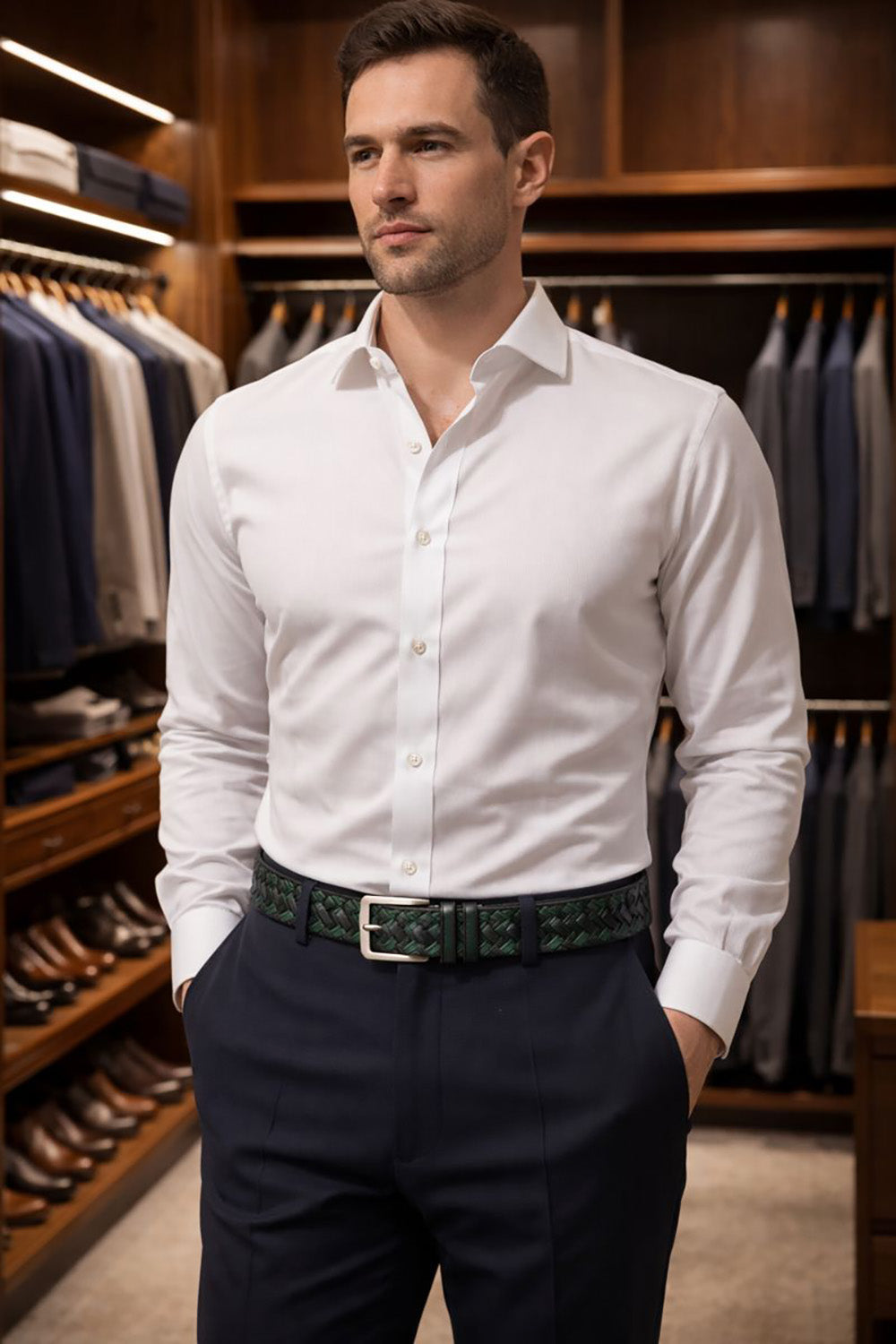 Filo Leather Men's Belt