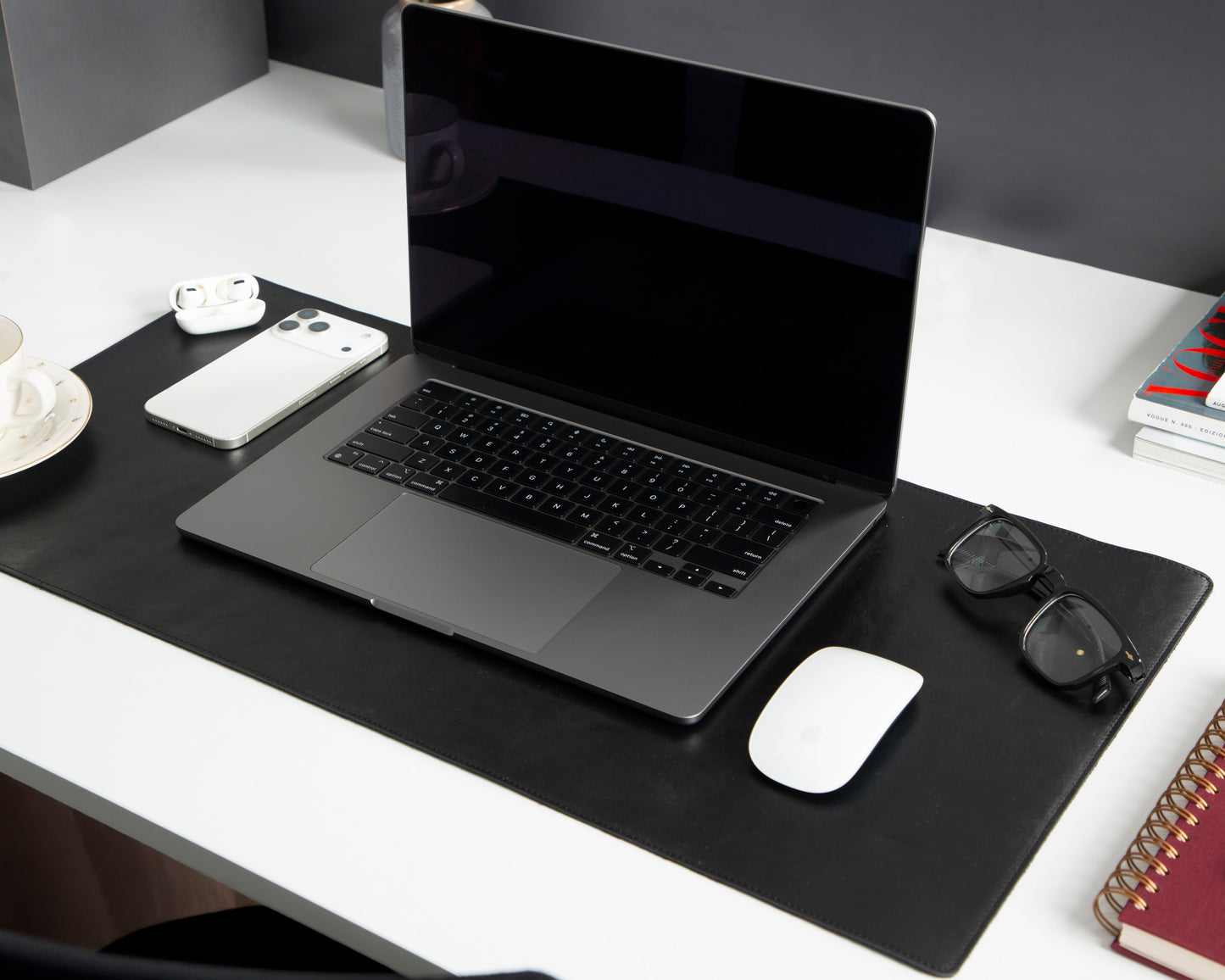 Natural Leather Desk Mat Small