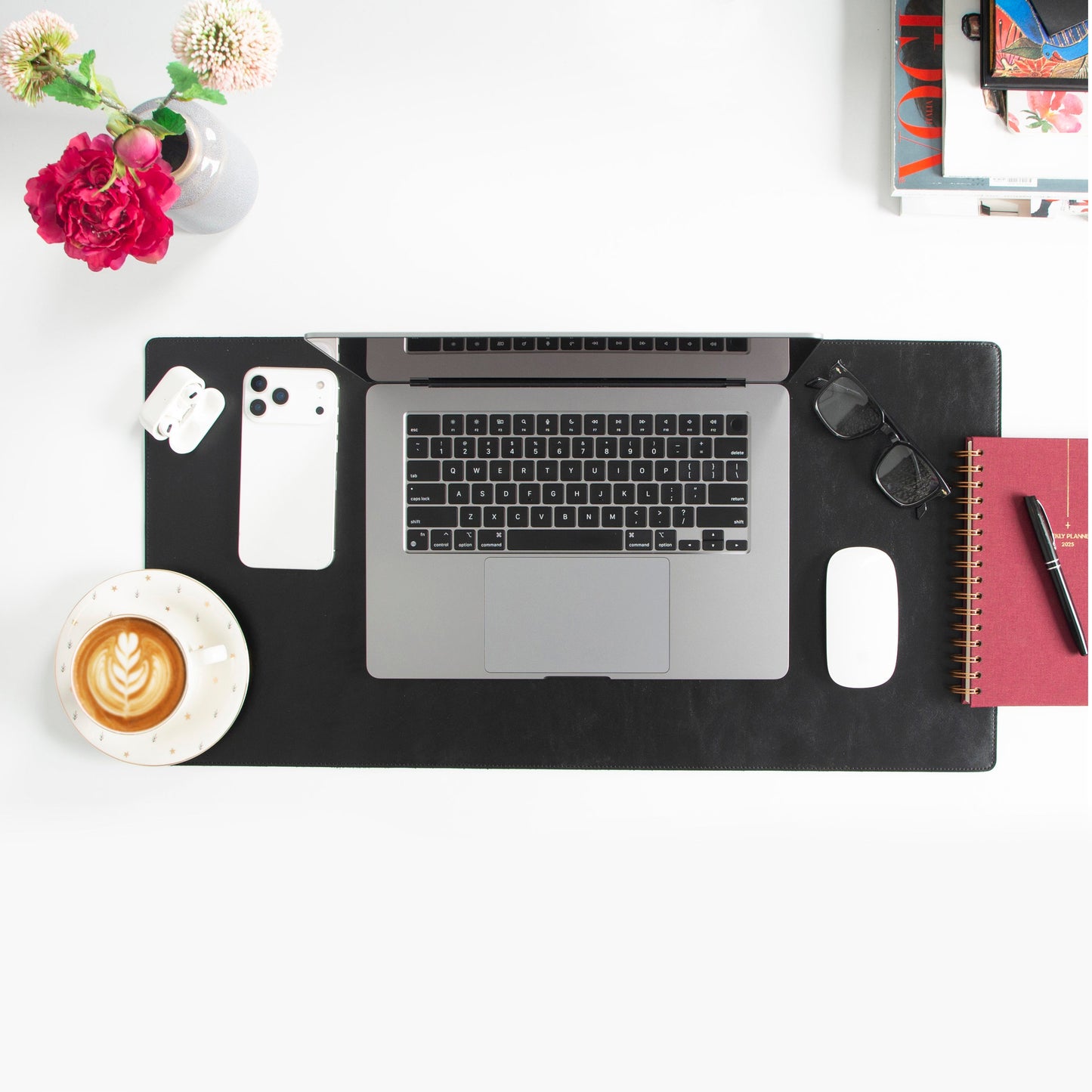 Natural Leather Desk Mat Small