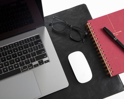 Natural Leather Desk Mat Small