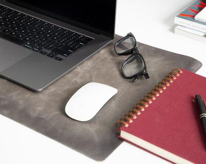Natural Leather Desk Mat Small