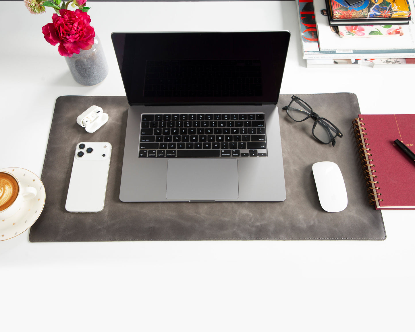 Natural Leather Desk Mat Small