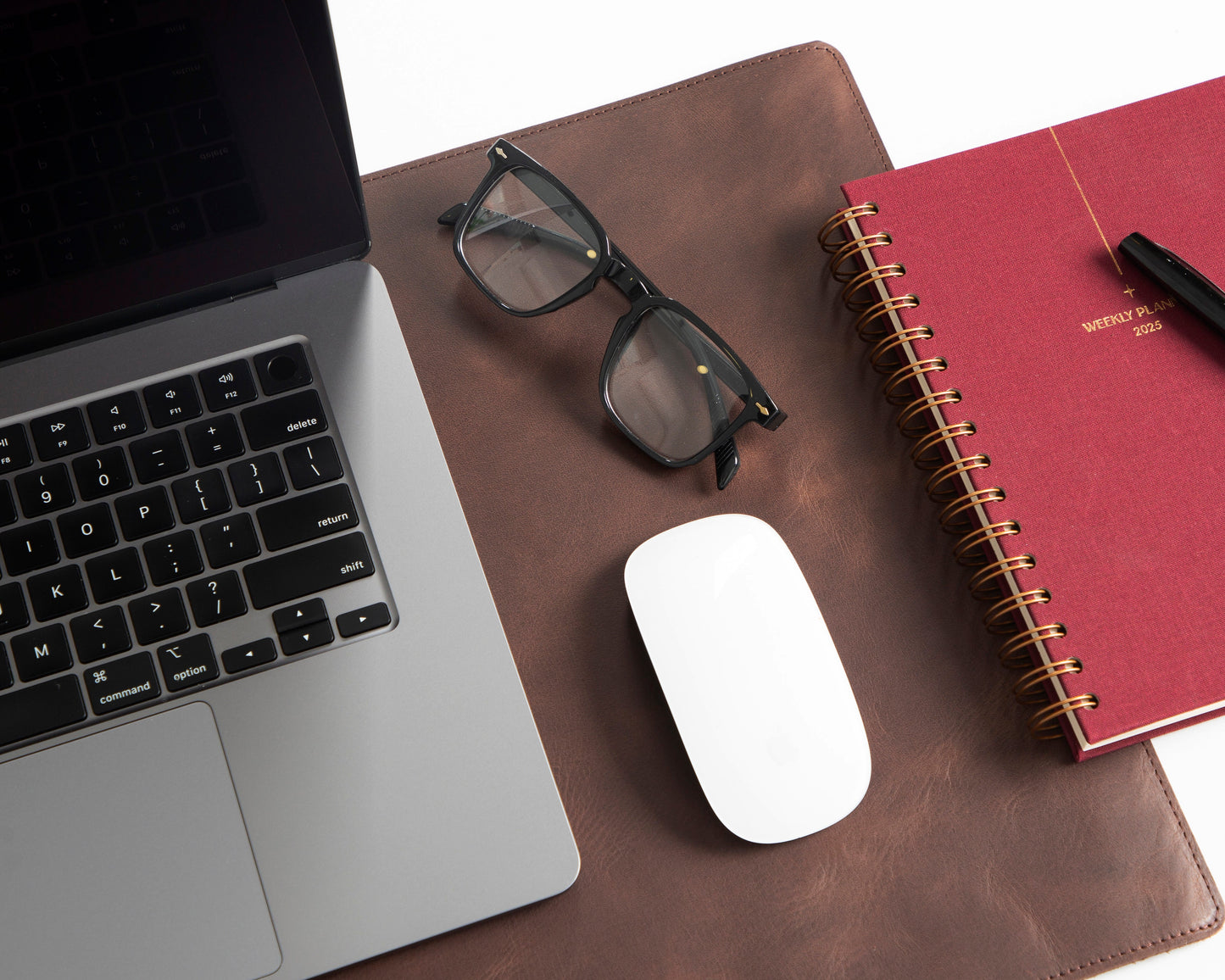 Natural Leather Desk Mat Small