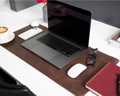 Natural Leather Desk Mat Small