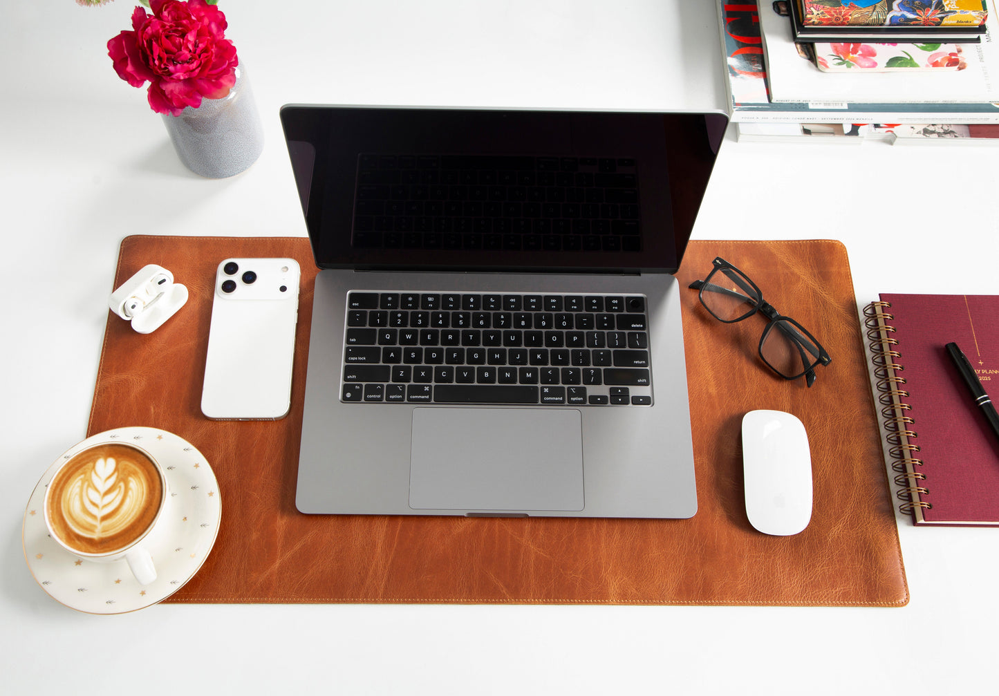 Natural Leather Desk Mat Small