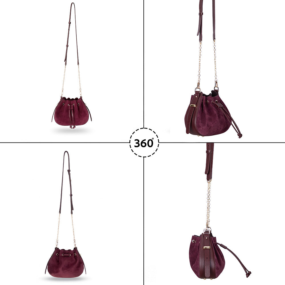 Valentina Women's Suede Leather Bag