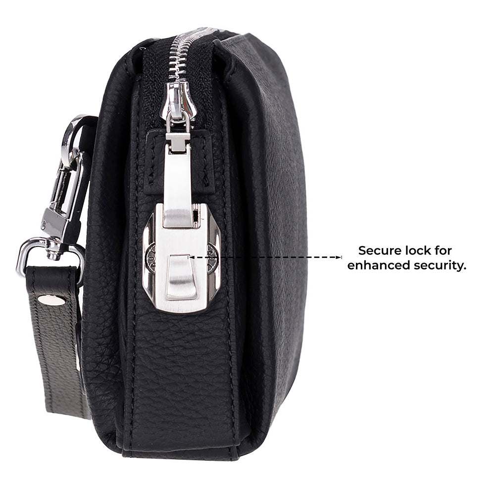 Lupus Leather Clutch Bag