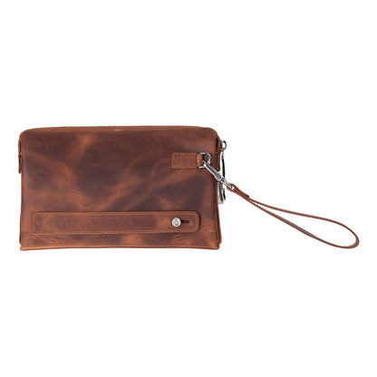 Lupus Leather Clutch Bag