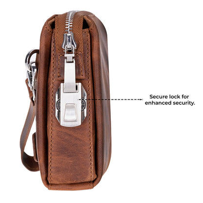 Lupus Leather Clutch Bag