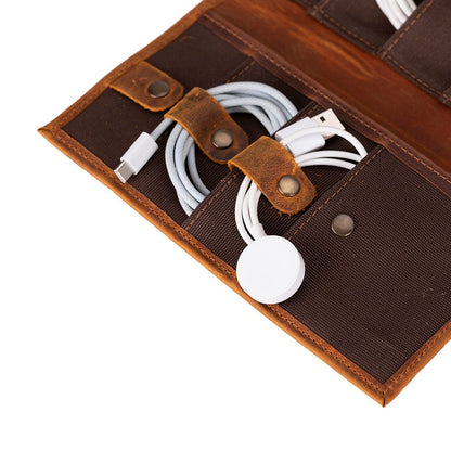 Pura Leather Cable Organizer