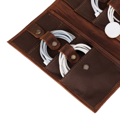 Pura Leather Cable Organizer