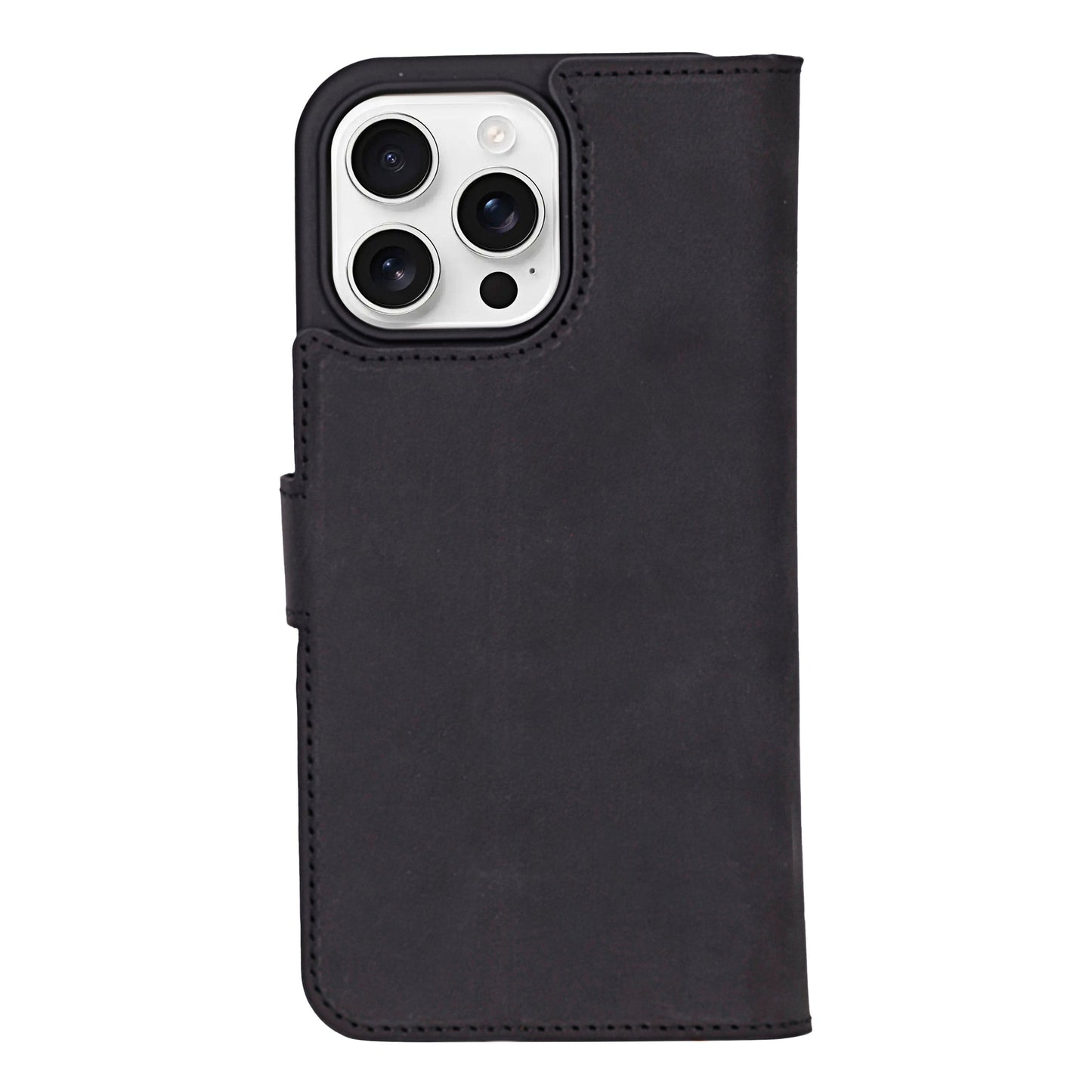 Liluri iPhone 16 Pro Detachable Leather Wallet Case