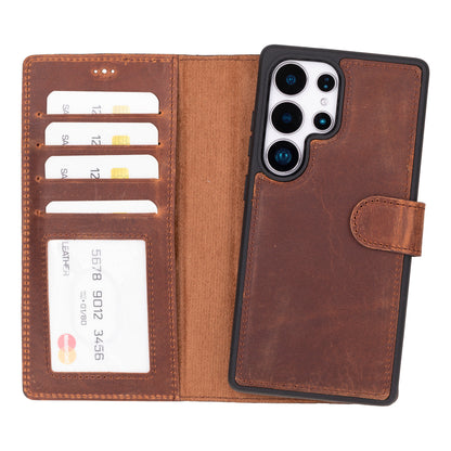 Liluri Samsung Galaxy S25 Ultra Detachable Leather Wallet Case