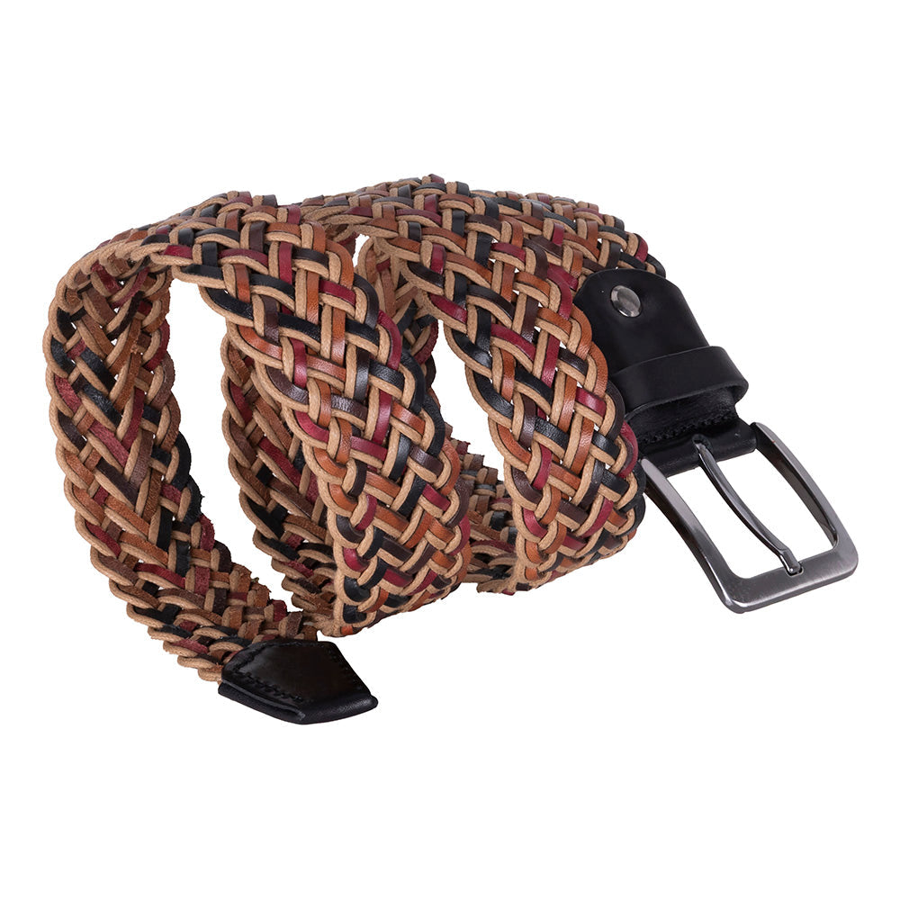 Braid Leather Men's Belt