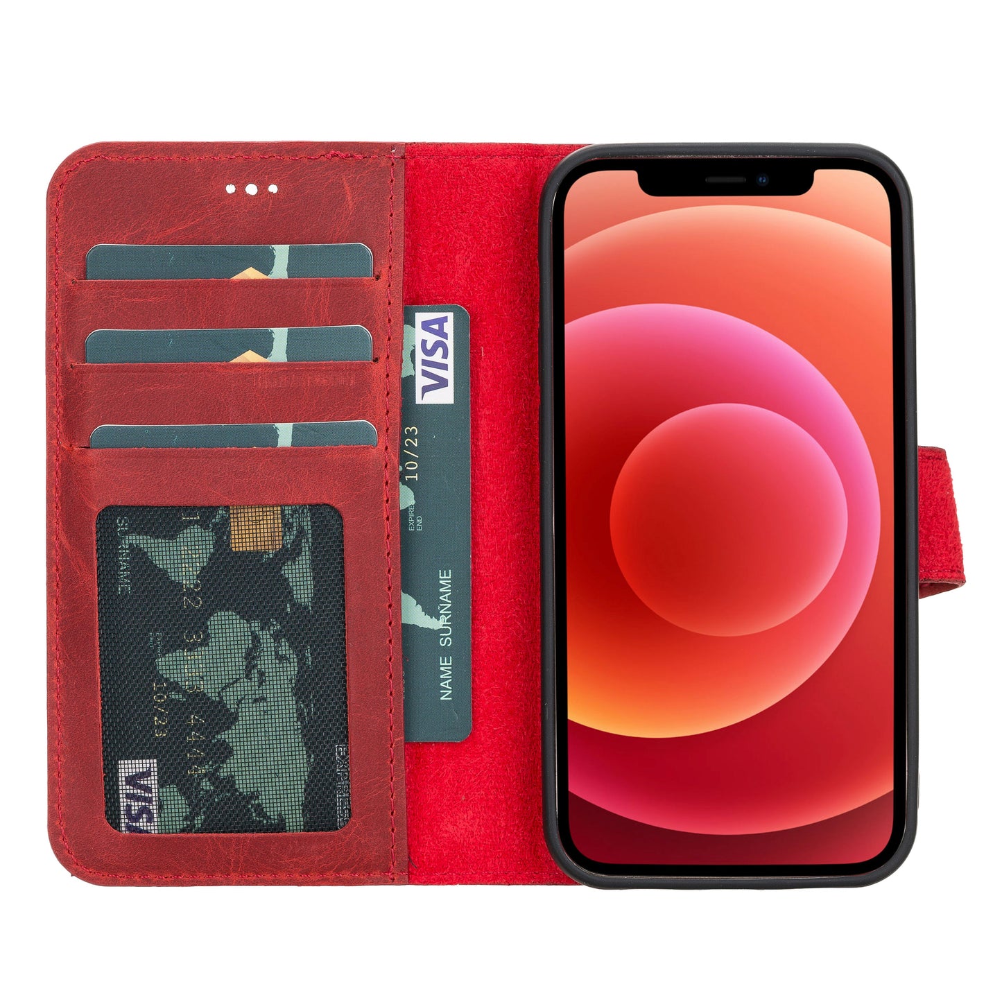 Liluri iPhone 12 Mini Detachable Leather Wallet Case