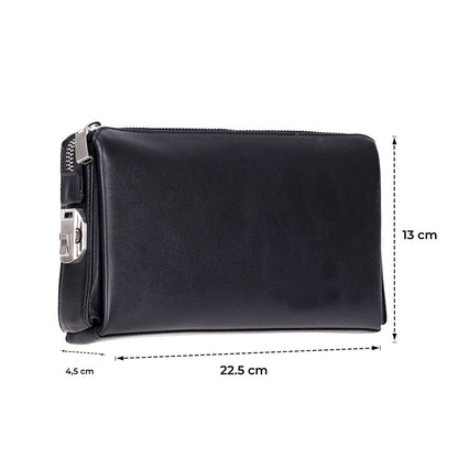 Lupus Leather Clutch Bag