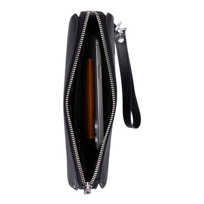 Lupus Leather Clutch Bag