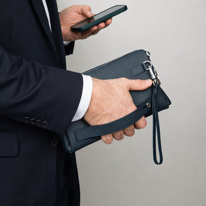 Lupus Leather Clutch Bag