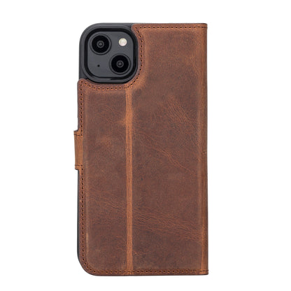Liluri iPhone 14 Plus Detachable Leather Wallet Case