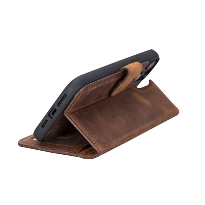 Liluri iPhone 14 Plus Detachable Leather Wallet Case