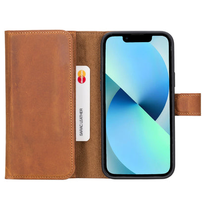 Santa iPhone 14 Plus Leather Detachable Wallet Case