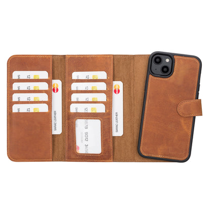 Santa iPhone 14 Plus Leather Detachable Wallet Case