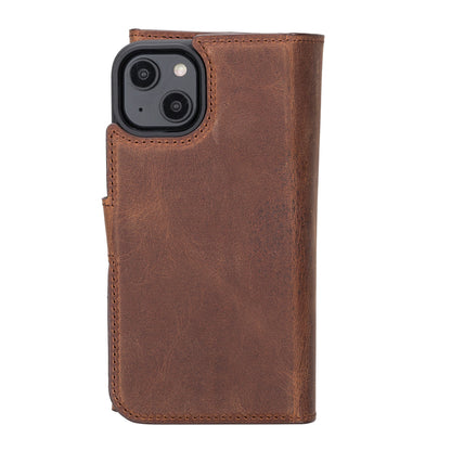 Santa iPhone 14 Leather Detachable Wallet Case