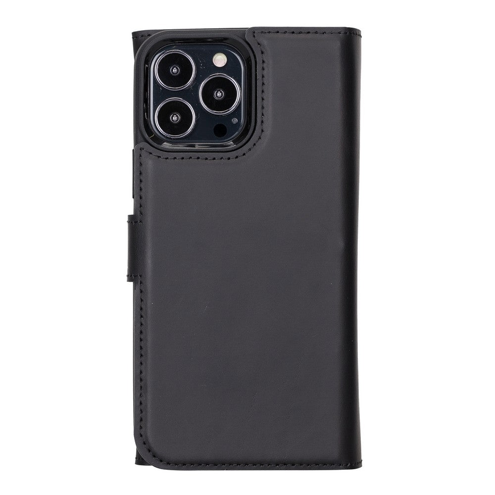 Santa iPhone 13 Pro Max Leather Detachable Wallet Case