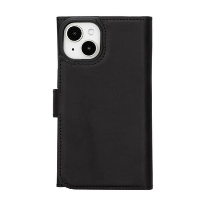 Santa iPhone 15 Plus Leather Detachable Wallet Case