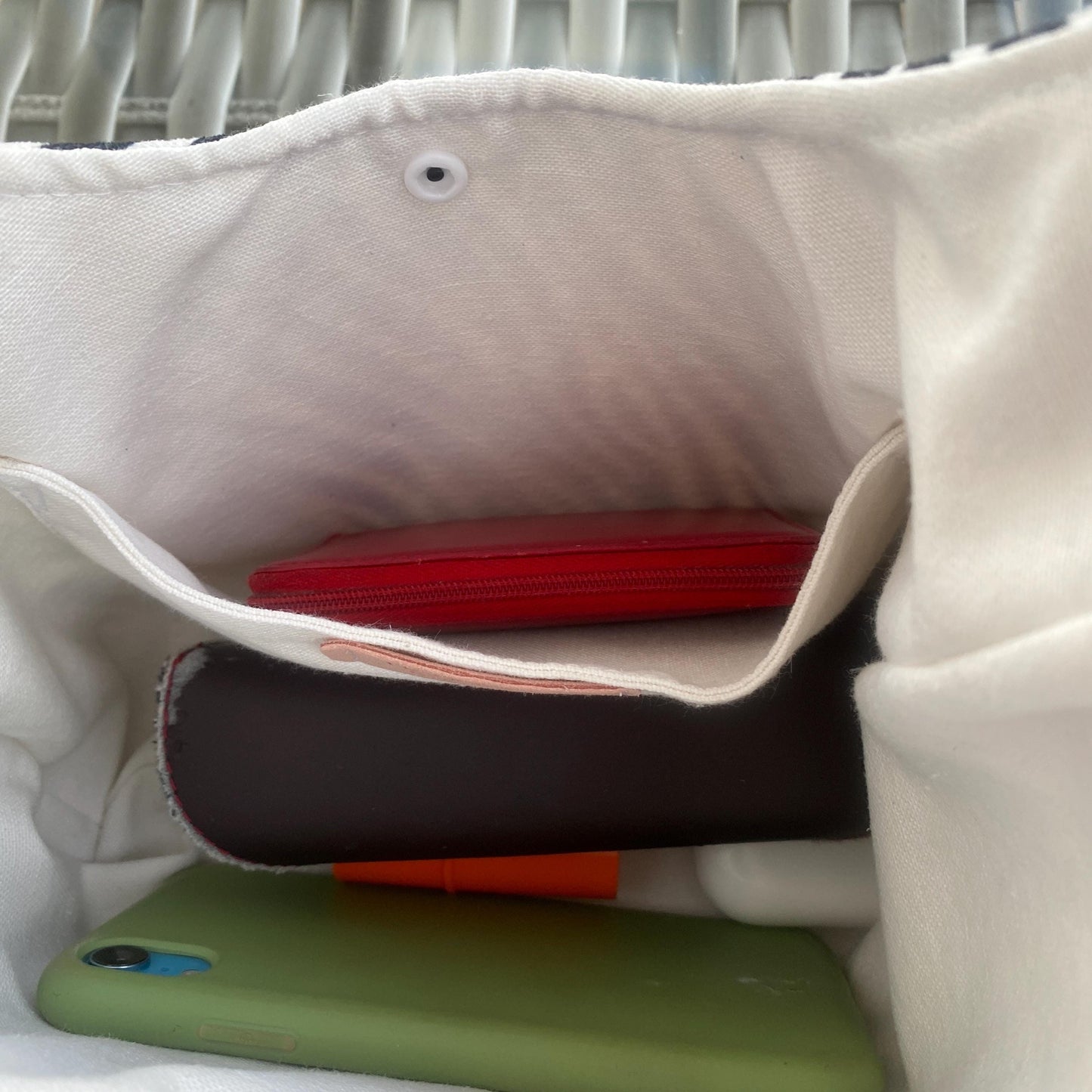 Handmade Zebra Print Hobo Bag, Linen Everyday Shoulder Bag