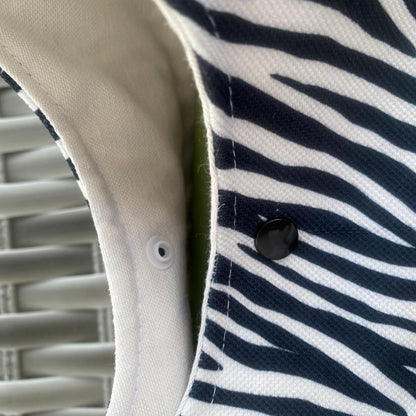 Handmade Zebra Print Hobo Bag, Linen Everyday Shoulder Bag