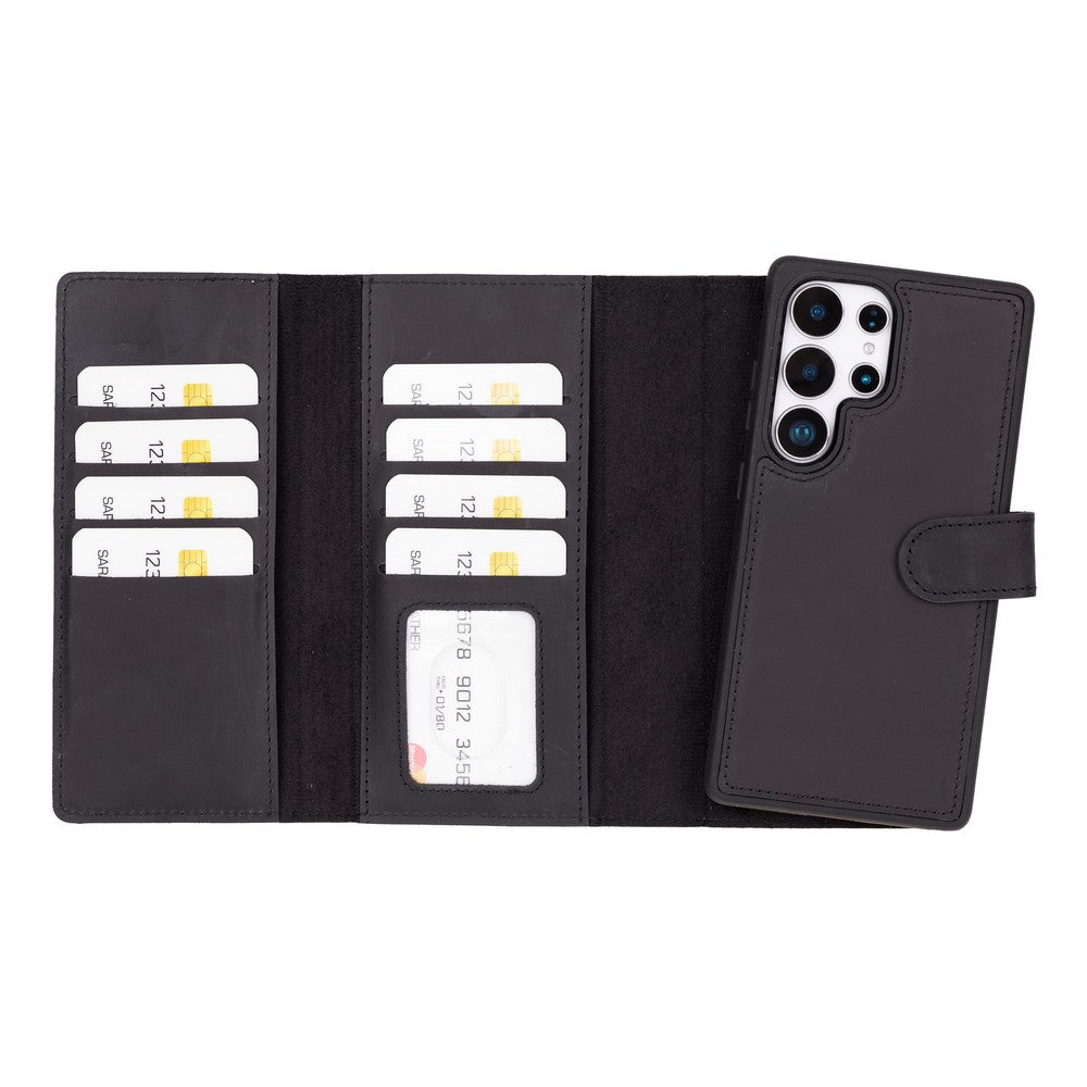 Santa Samsung Galaxy S25 Ultra Leather Detachable Wallet Case