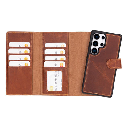 Santa Samsung Galaxy S25 Ultra Leather Detachable Wallet Case